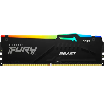 Модуль памяти Kingston FURY Beast RGB KF552C40BBA-8, DDR5, 8 ГБ, 5200 МГц, CL40