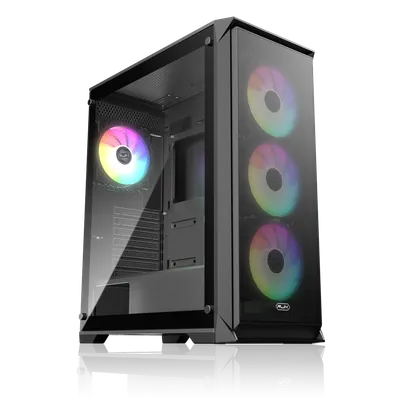Корпус Raijintek ARCADIA 41-MS4, Midi-Tower, ATX/mATX/mITX, TG, 4×120 мм ARGB