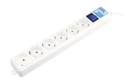 Сетевой фильтр Электрическая мануфактура SPL6-16-P-5M, 6×Schuko, 5 м, 16 А