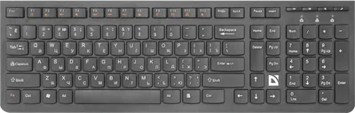 Клавиатура беспроводная DEFENDER UltraMate (УльтраМейт) SM-535 черный (USB, 108 клавиши) (45535)