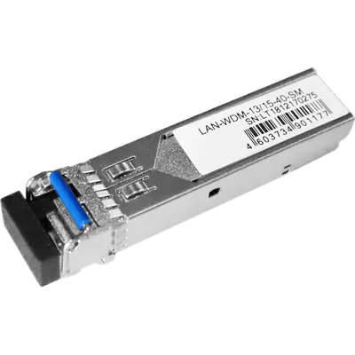 Оптический модуль LANMASTER LAN-WDM-13/15-40-SM, SFP, 1.25G, 1310/1550 нм, 40 км, LC