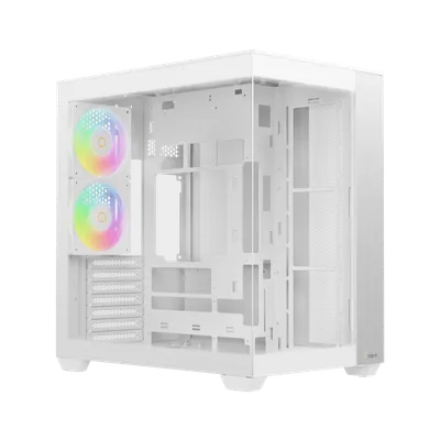 Корпус Ocypus Delta-C74-WHD200XX-GL, Midi-Tower, ATX, 2×120 мм ARGB, USB-C