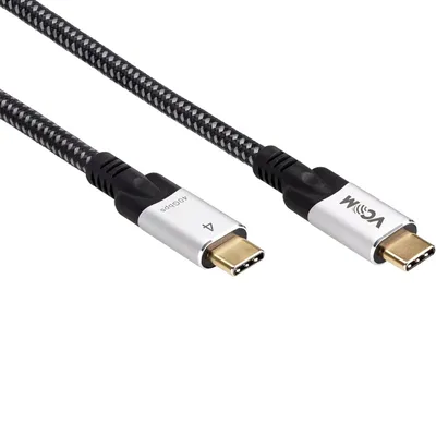 Кабель Vcom CU560-1.2M USB4 Type-C — Type-C, 40 Гбит/с, PD 240W, 1.2 м