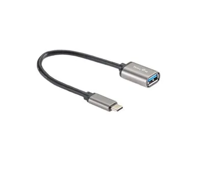 Кабель-адаптер VCOM TC409M_467206, Type-C – USB 3.0 AF, OTG, 0.2м