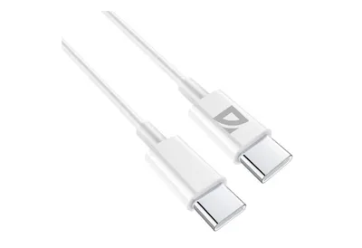 Кабель Defender F182 87538, USB Type-C — Type-C, 2 м, 60 Вт, TPE, белый